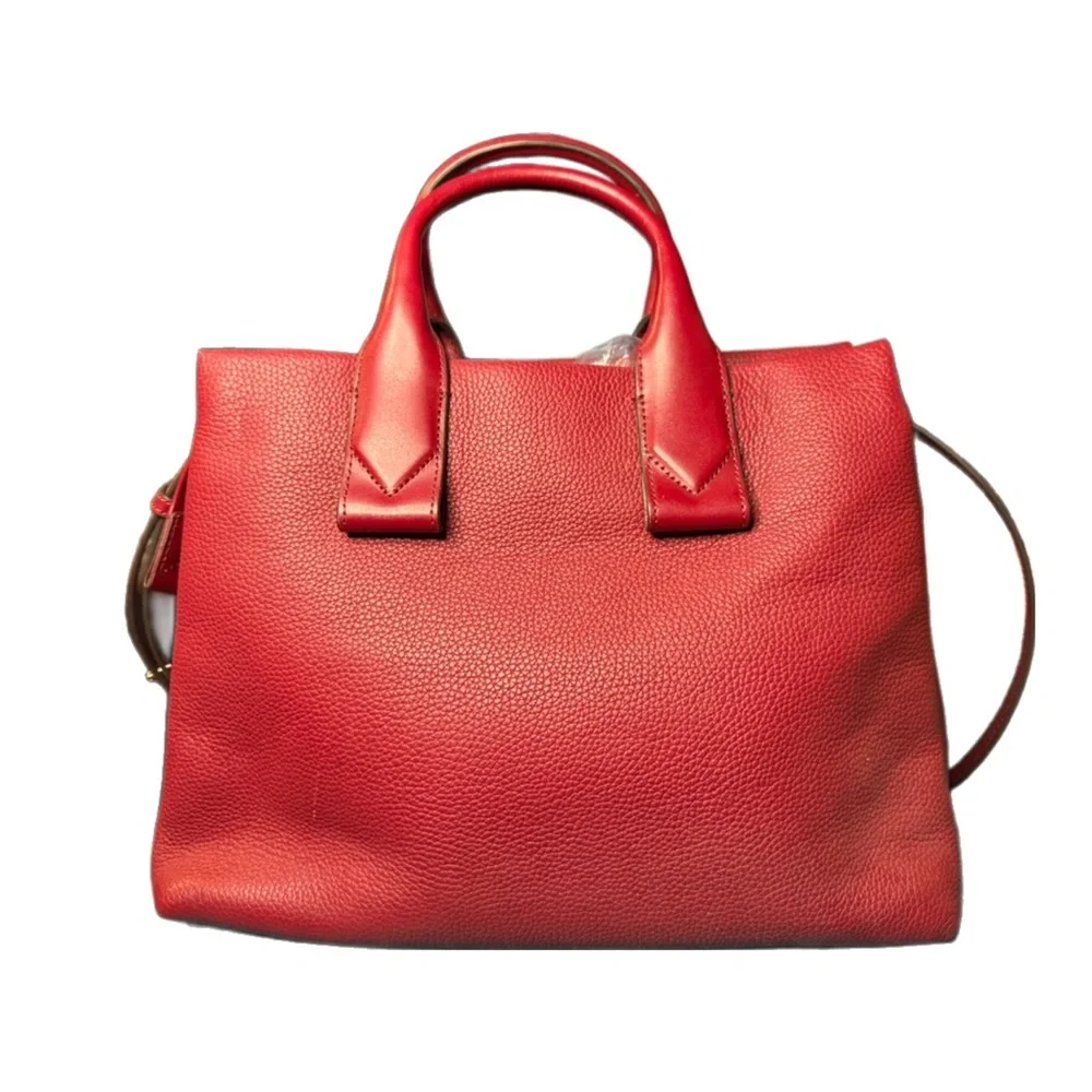 Michael Kors Cherry Red Satchel - Picture 3 of 16